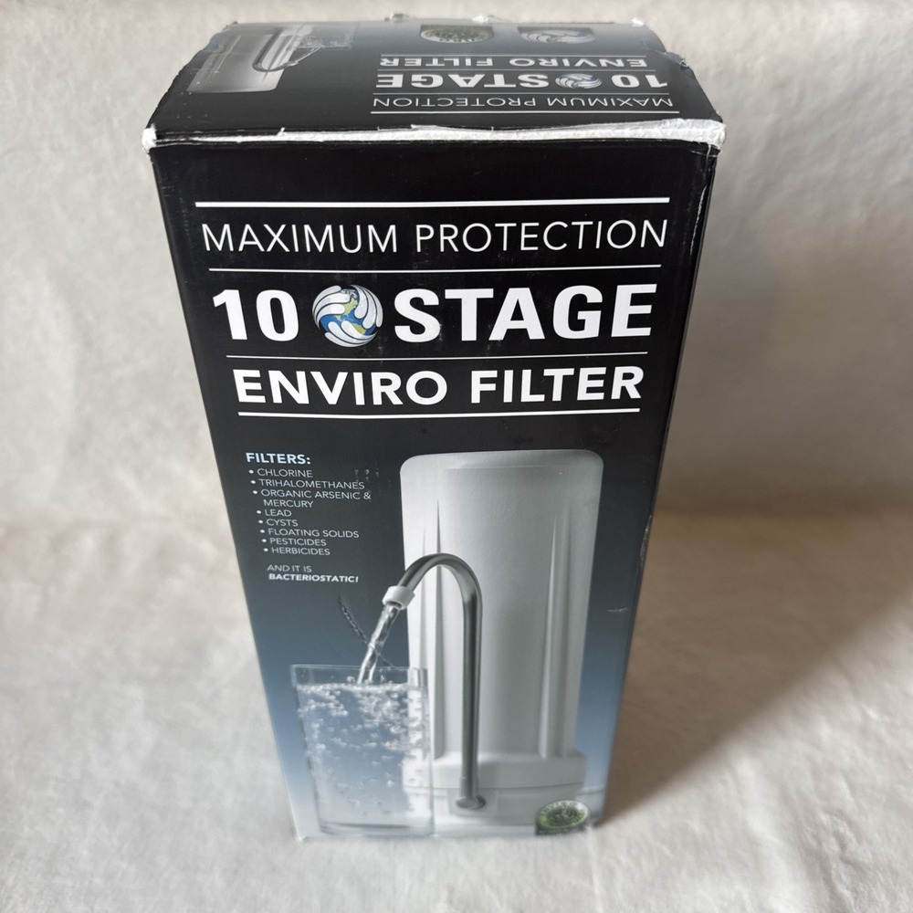 New Wave Enviro 10 Stage Plus Countertop Water Filter System - White